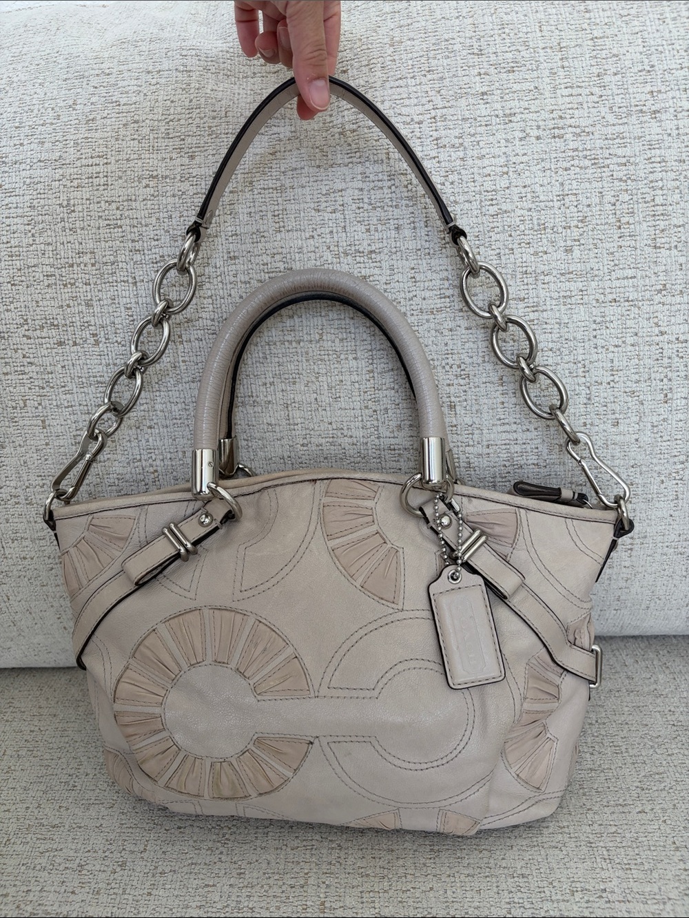 OFFERS WELCOME - Coach Beige Shoulder Bag